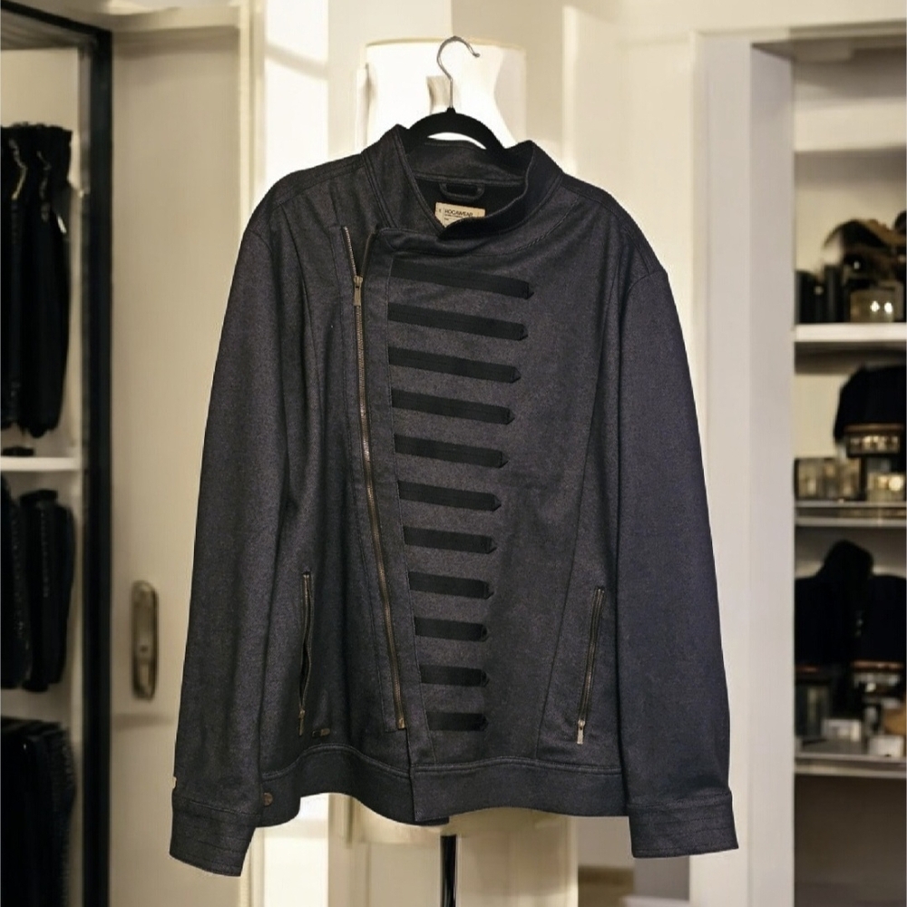 Men's Vintage Rocawear Black Military-Inspired Jacket 3X